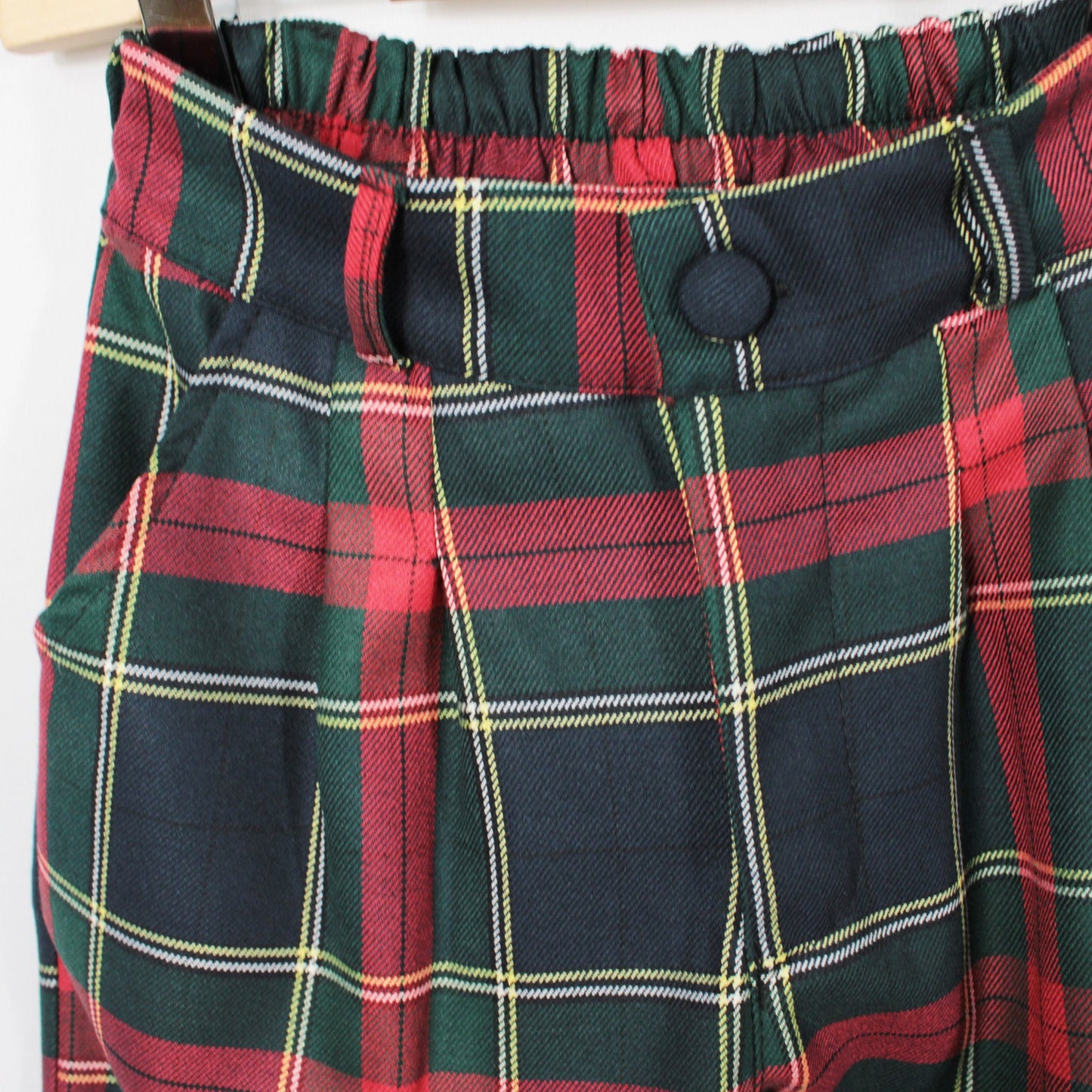 Completo natalizio per bambino con cardigan doppio petto e pantalone tartan Klaiadì KD12276