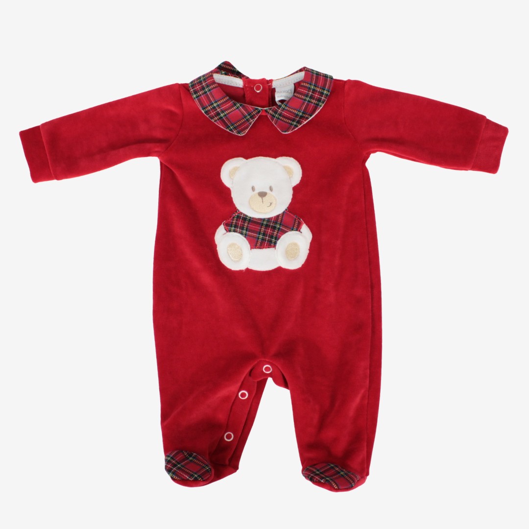 Tutina natalizia per neonato in ciniglia Klaiadì K114TCN