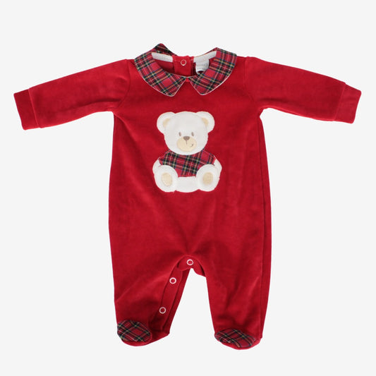 Tutina natalizia per neonato in ciniglia Klaiadì K114TCN