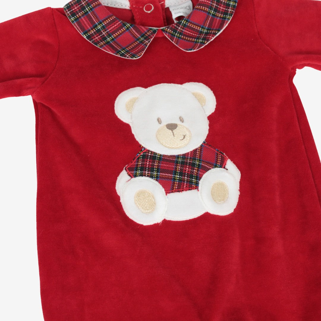 Tutina natalizia per neonato in ciniglia Klaiadì K114TCN