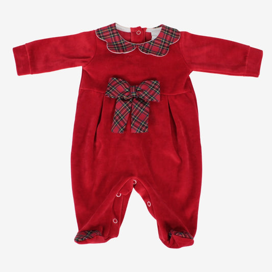 Tutina natalizia in ciniglia per neonata Klaiadì KD108TCN