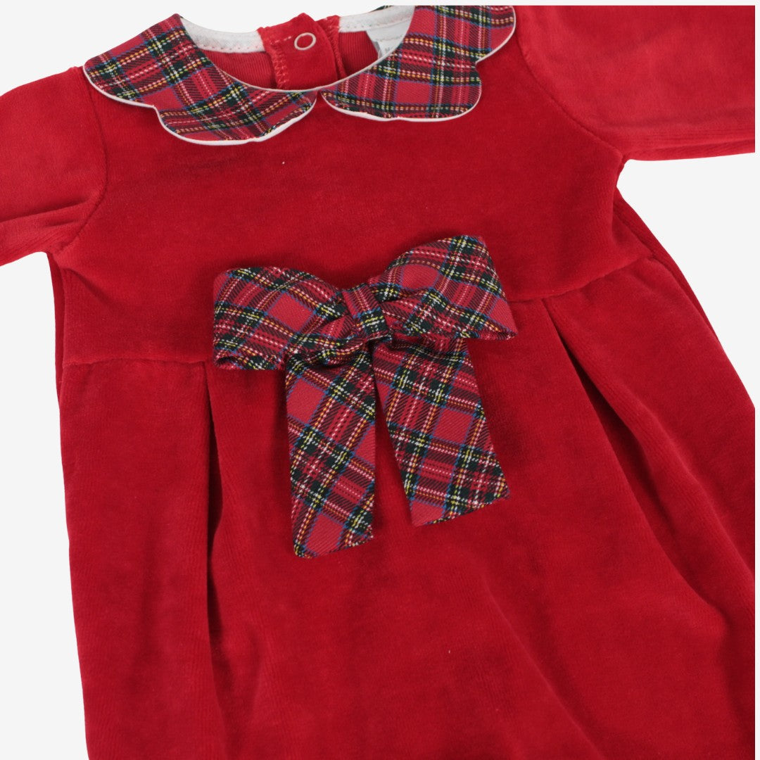 Tutina natalizia in ciniglia per neonata Klaiadì KD108TCN