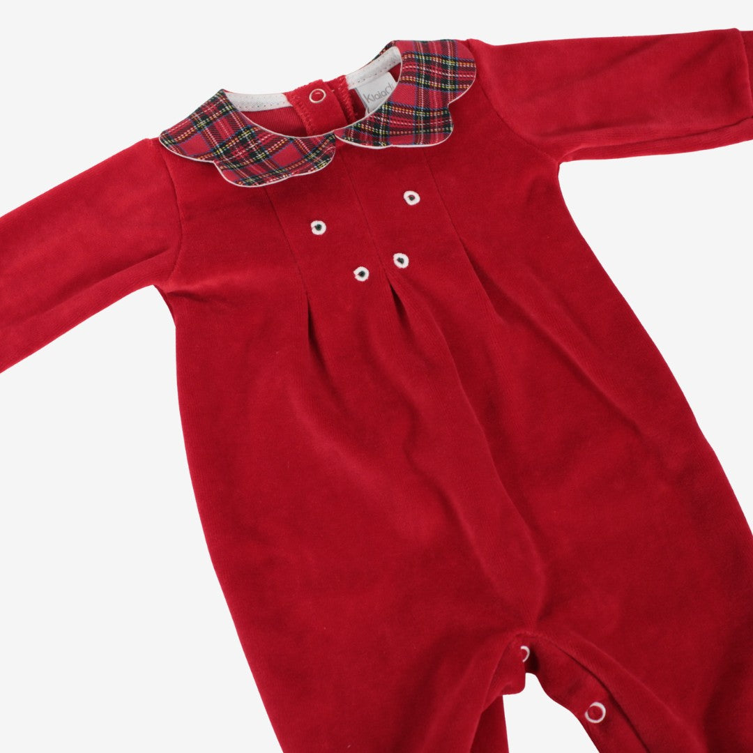 Tutina natalizia in ciniglia per neonata Klaiadì K107TCN