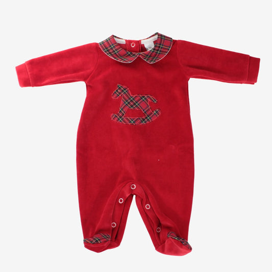 Tutina natalizia per neonato in ciniglia Klaiadì K116TCN