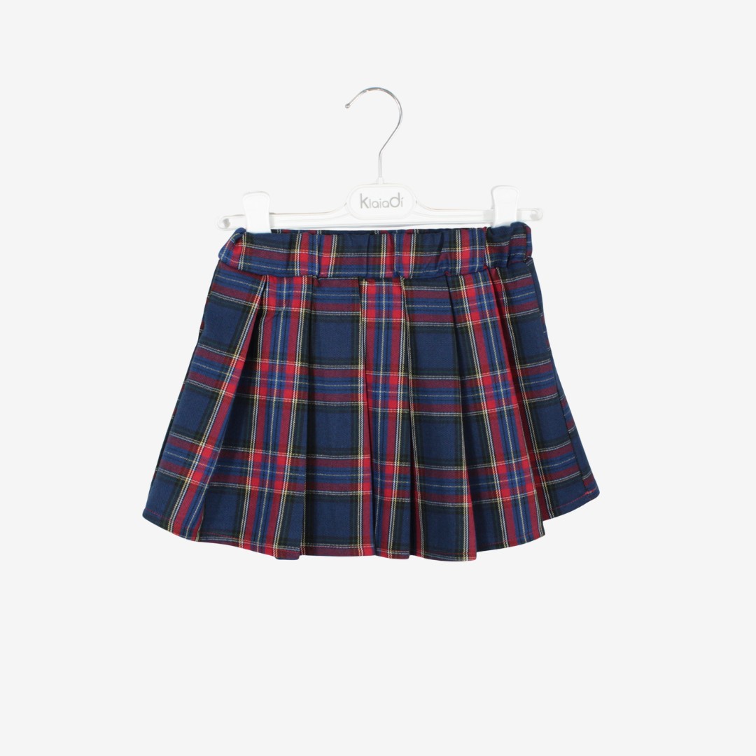 Gonna natalizia fantasia tartan per bambina Klaiadì KD21993