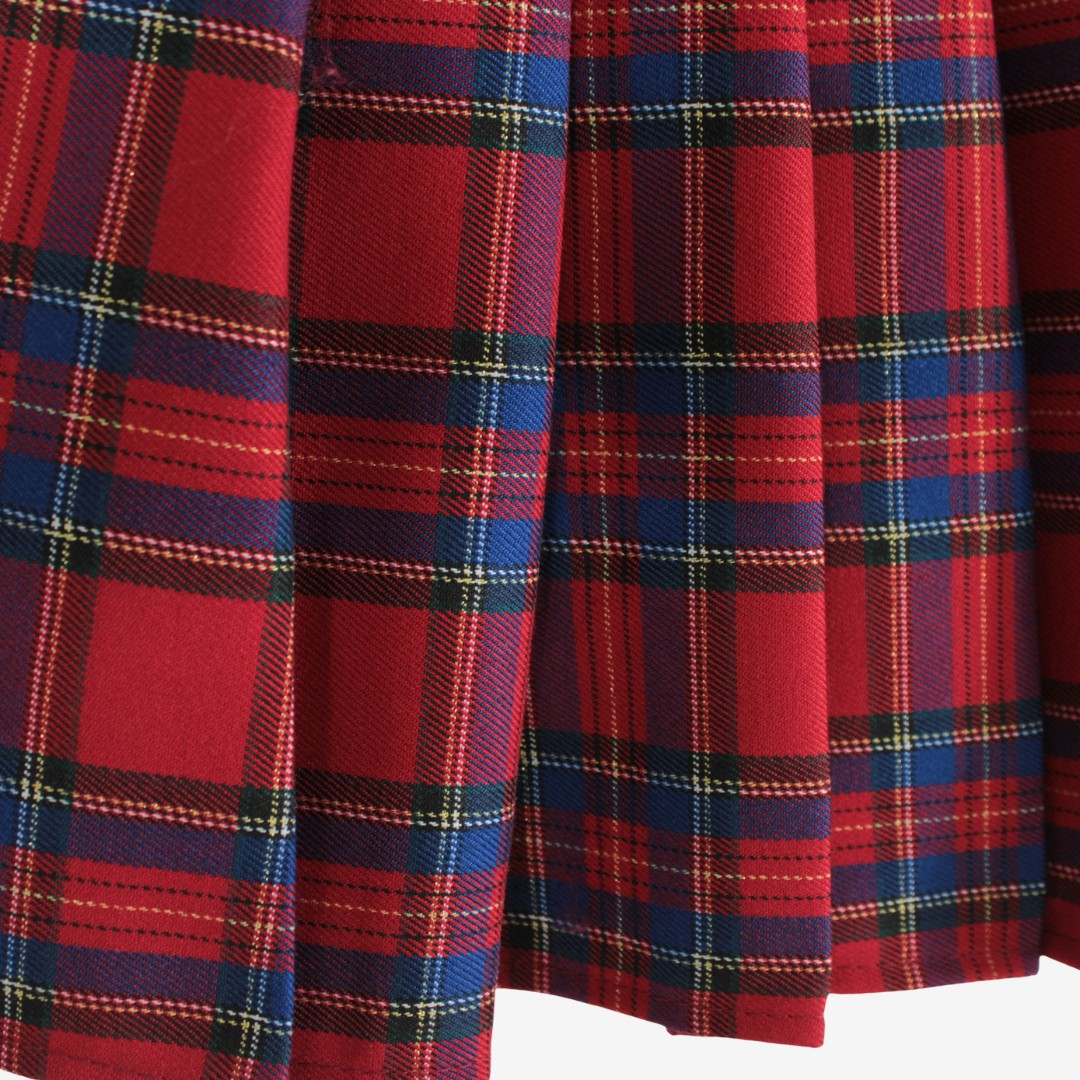 Gonna natalizia fantasia tartan per neonata Klaiadì KD11019