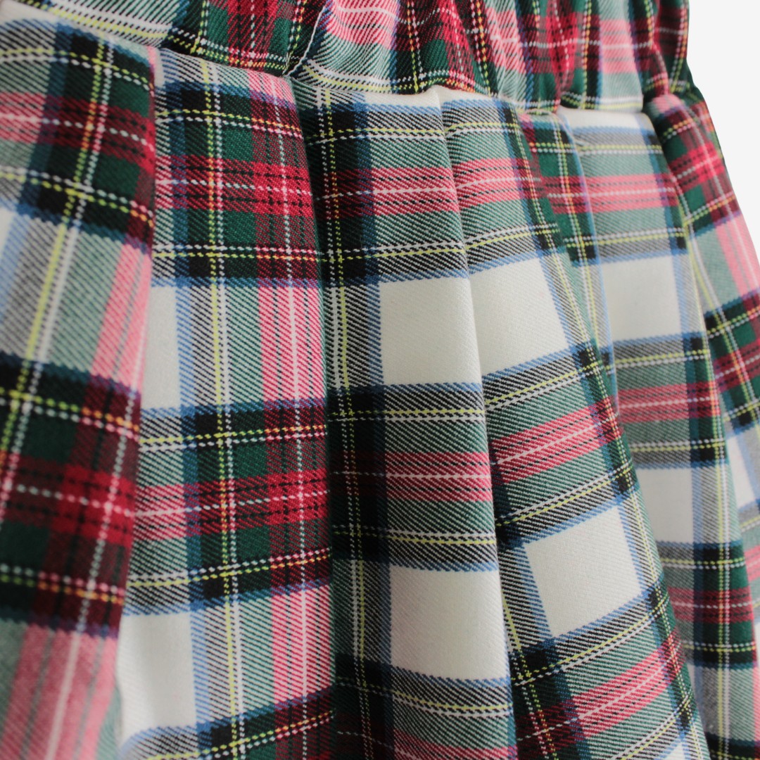 Gonna natalizia fantasia tartan per ragazza Klaiadì KD32017