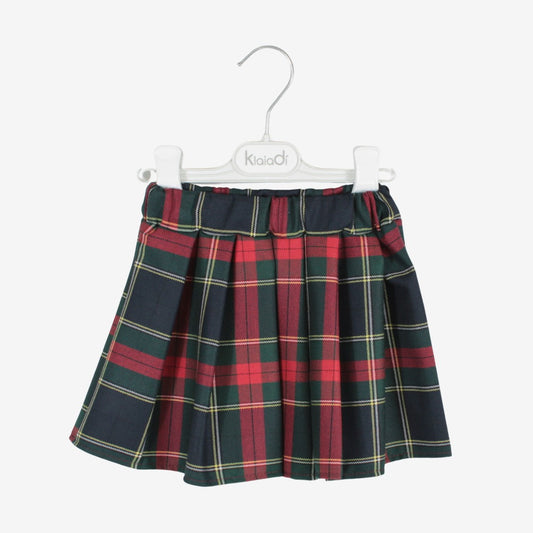 Gonna natalizia fantasia tartan per ragazza Klaiadì KD32017