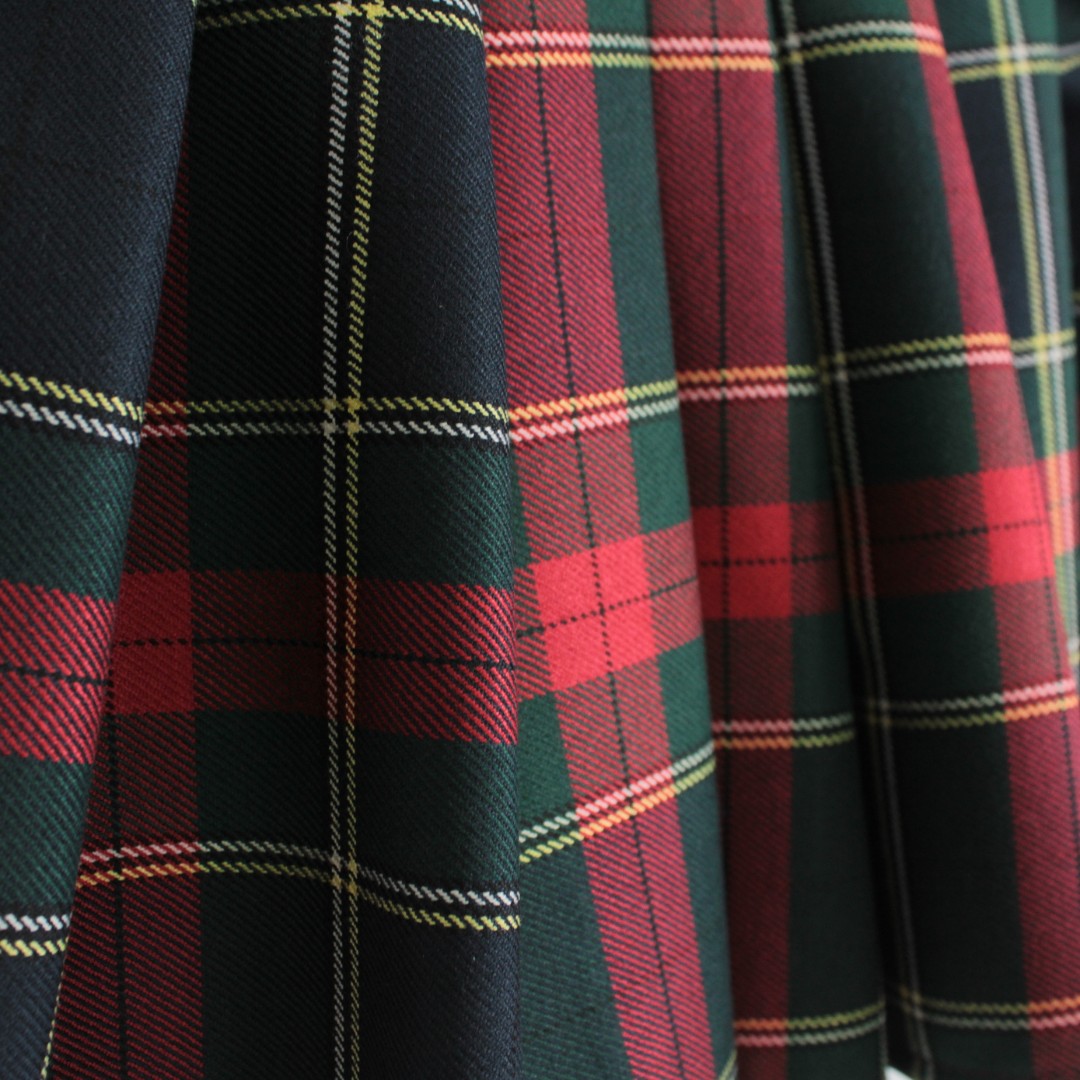 Gonna natalizia fantasia tartan per neonata Klaiadì KD11019