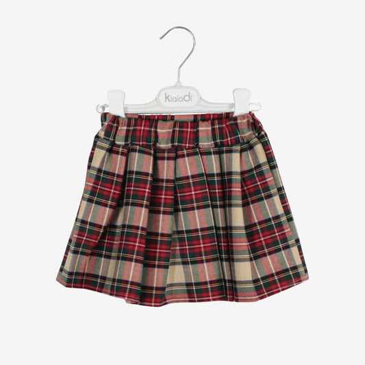 Gonna natalizia fantasia tartan per bambina Klaiadì KD21993