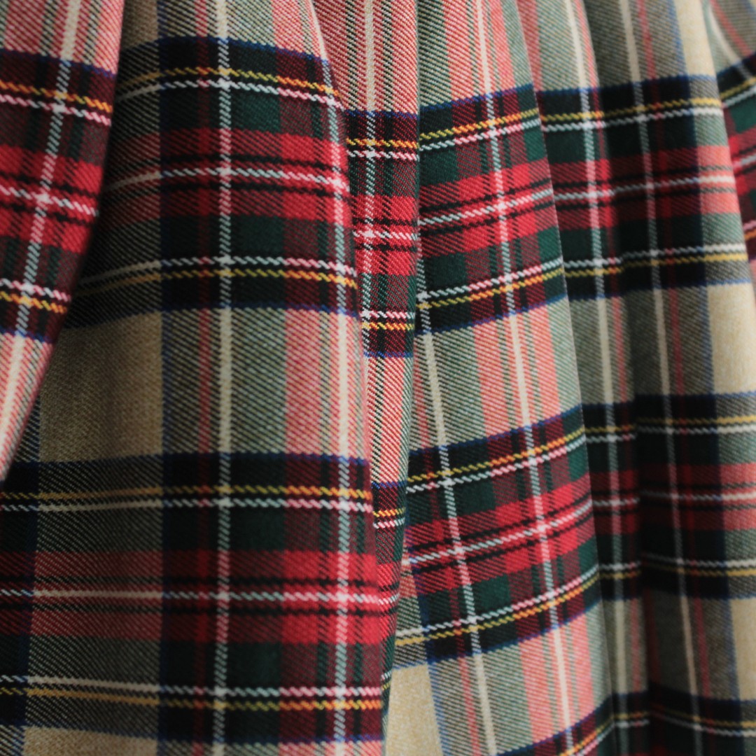 Gonna natalizia fantasia tartan per neonata Klaiadì KD11019