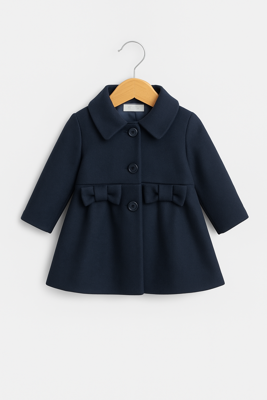 Cappottino neonata per le feste natalizie in panno Klaiadì KD2573