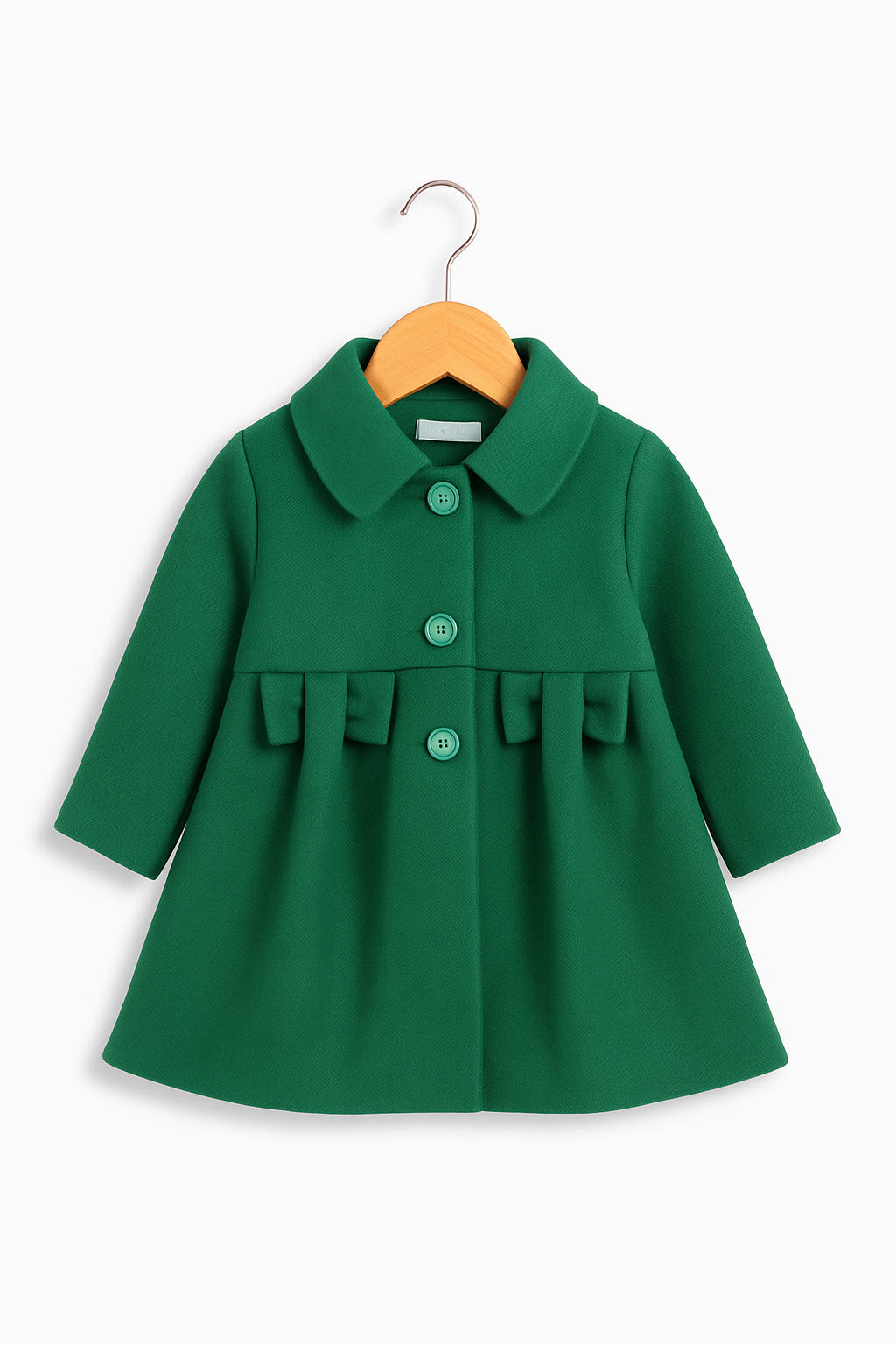 Cappottino neonata per le feste natalizie in panno Klaiadì KD2573