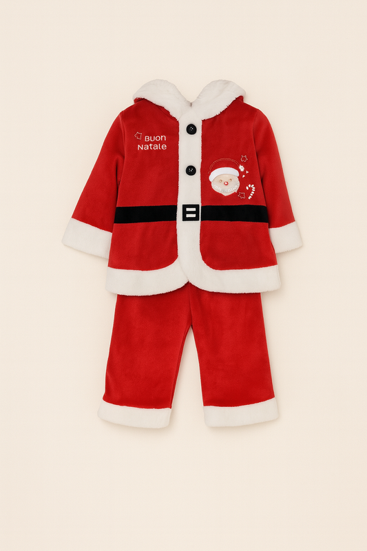 Completo natalizio in ciniglia babbo natale Sommaruga S113/1