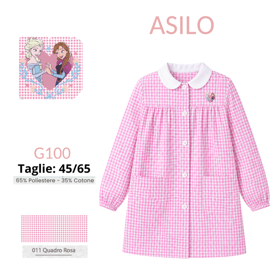 Grembiule Frozen asilo femmina G100 QR