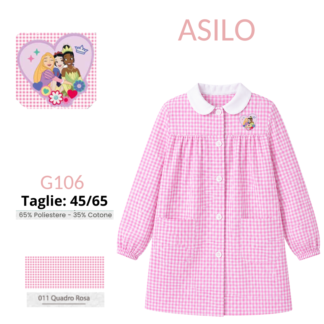 Grembiule Principesse asilo femmina G106 QR