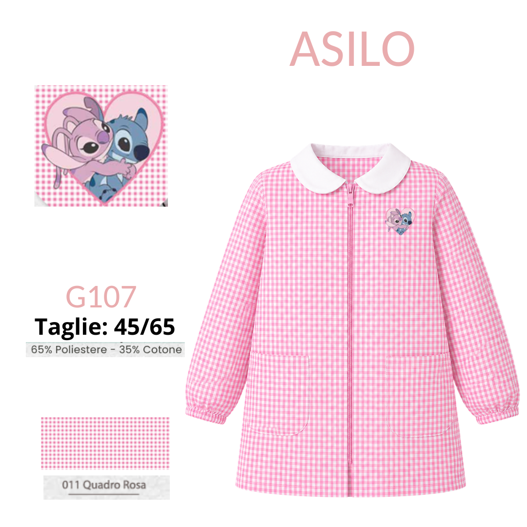 Grembiule Lilo e Stitch asilo femmina G107 QR