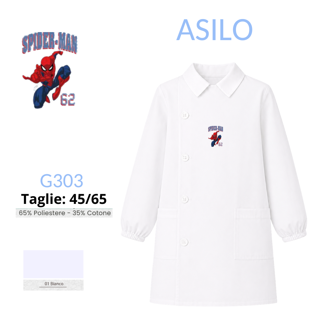Grembiule Spiderman asilo maschio G303 BNC
