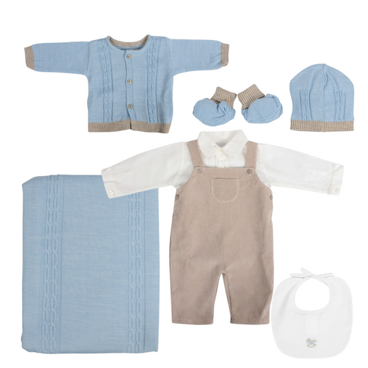 Set coordinato in lana neonato con completo tre pezzi tema K124 Klaiadì