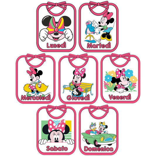Bavette giorni della settimana minnie WD9626 Disney