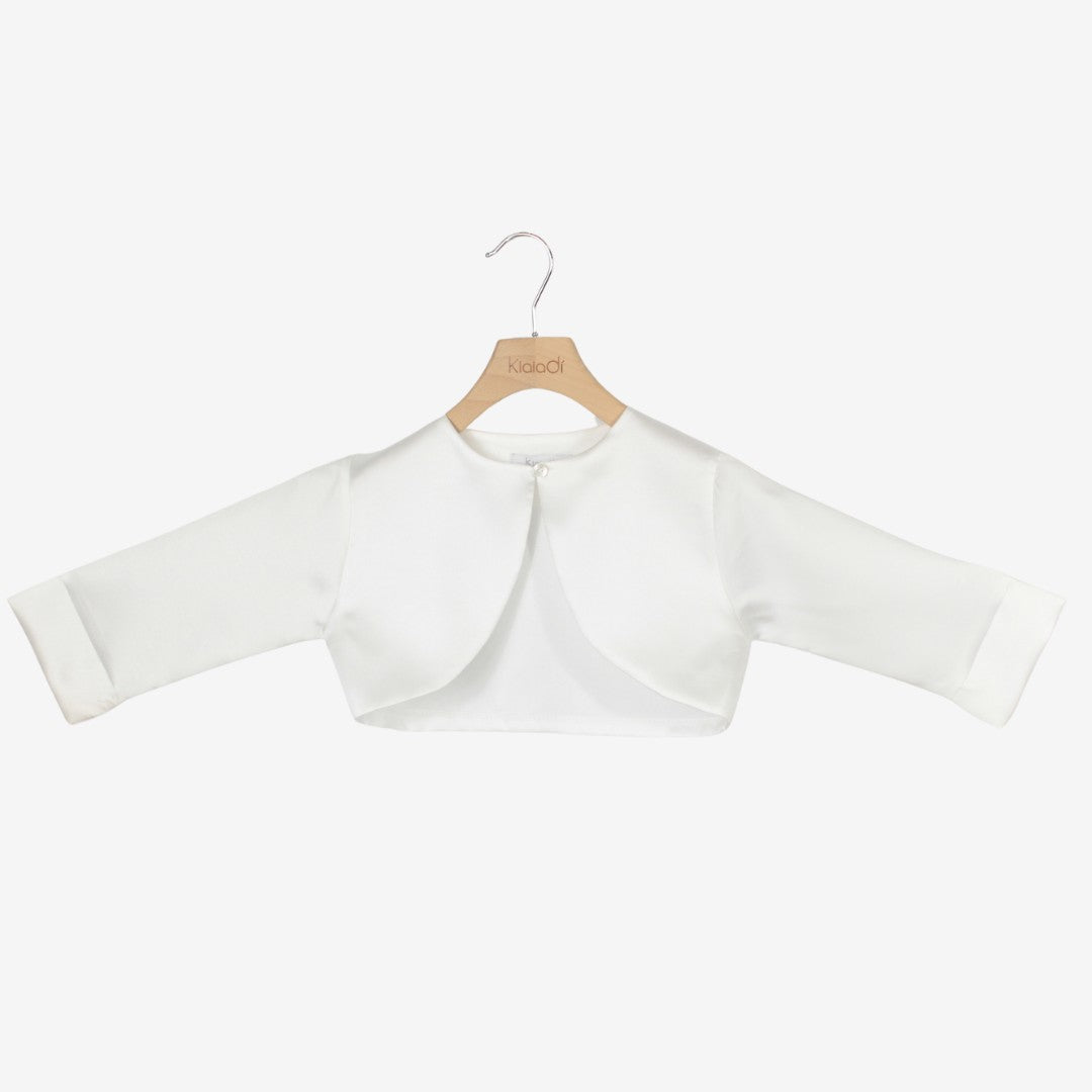 Coprispalle cerimonia in mikado per bambina KD21790