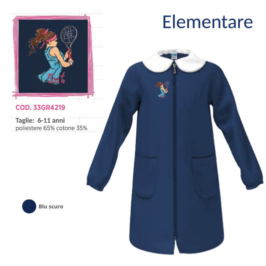 Grembiule Scuola Elementare Femmina Siggi 33Gr4219 Blu