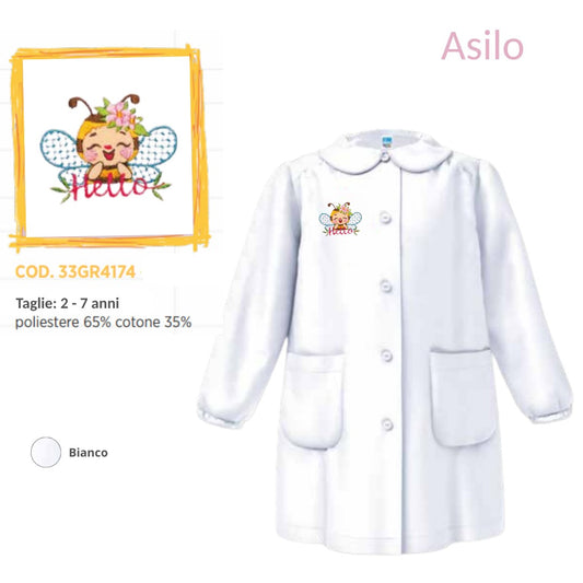 Grembiule Asilo Femmina Siggi 33Gr4174 Bnc
