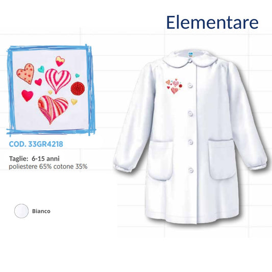 Grembiule Scuola Elementare Femmina Siggi 33Gr4218 Bnc