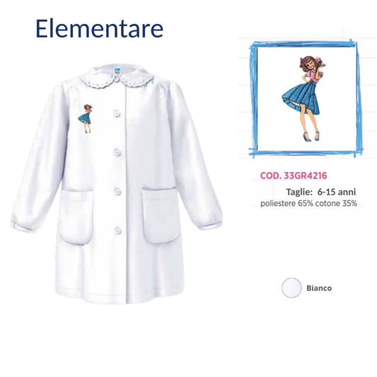 Grembiule Scuola Elementare Femmina Siggi 33Gr4216 Bnc