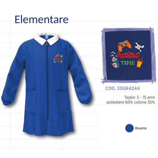 Grembiule Scuola Elementare Maschio Siggi 33Gr4244 Blt