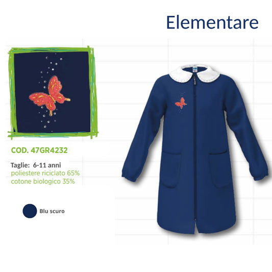 Grembiule Scuola Elementare Femmina Siggi 47Gr4232 Blu