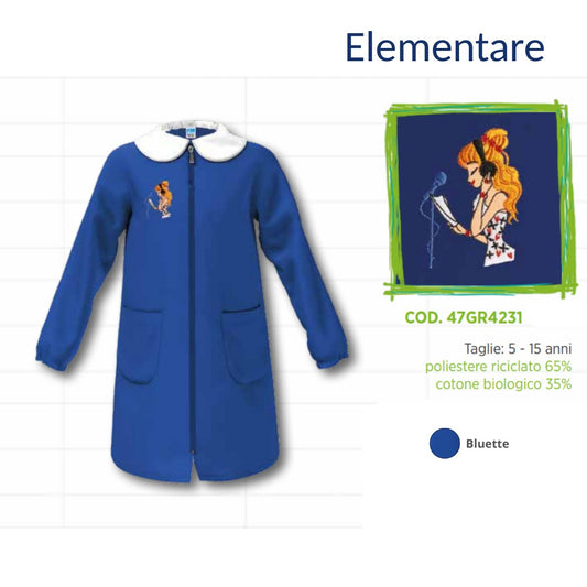 Grembiule Scuola Elementare Femmina Siggi 47Gr4231 Blt