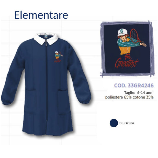 Grembiule Scuola Elementare Maschio Siggi 33Gr4246 Blu