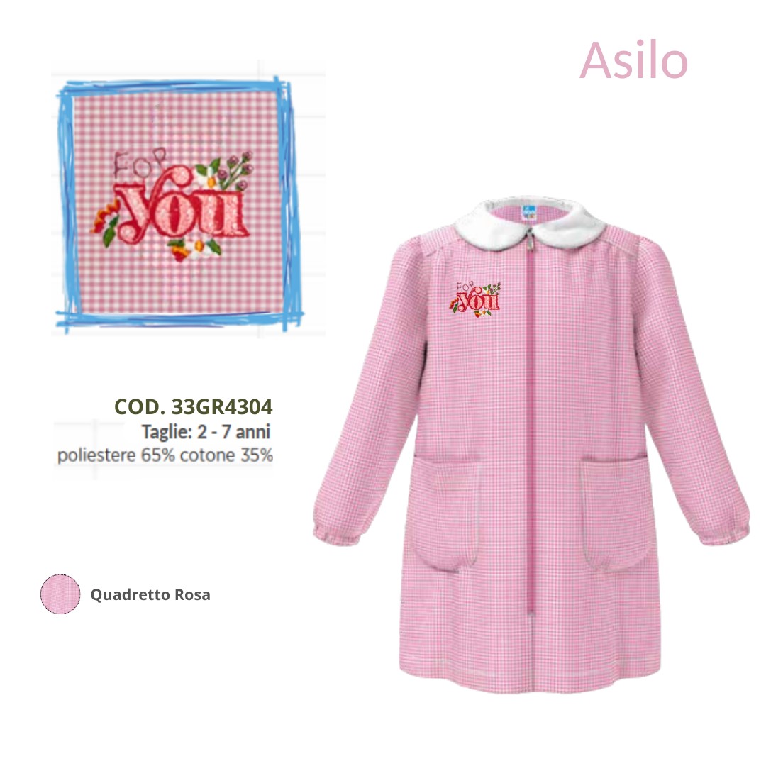 Grembiule Asilo Femmina Siggi 33Gr4304 Qr