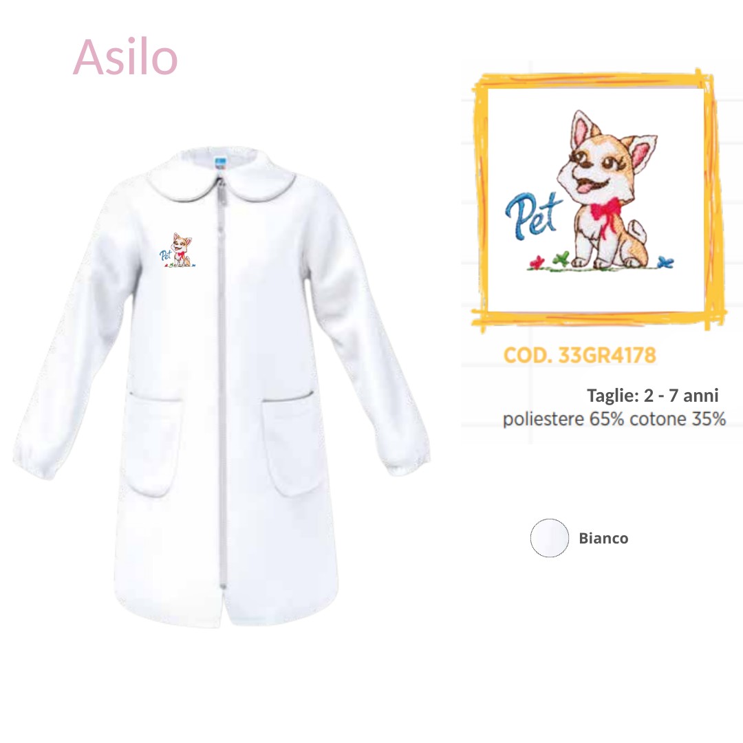 Grembiule Asilo Femmina Siggi 33Gr4178 Bnc