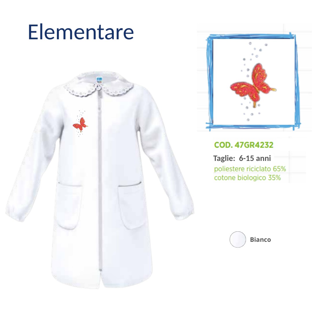 Grembiule Scuola Elementare Femmina Siggi 47Gr4232 Bnc